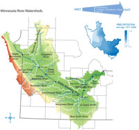 location map Minnesota River Basin