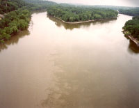 Confluence of the Minnesota and Mississippi Rivers