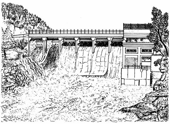 Rapidan Dam by Marcia Strom