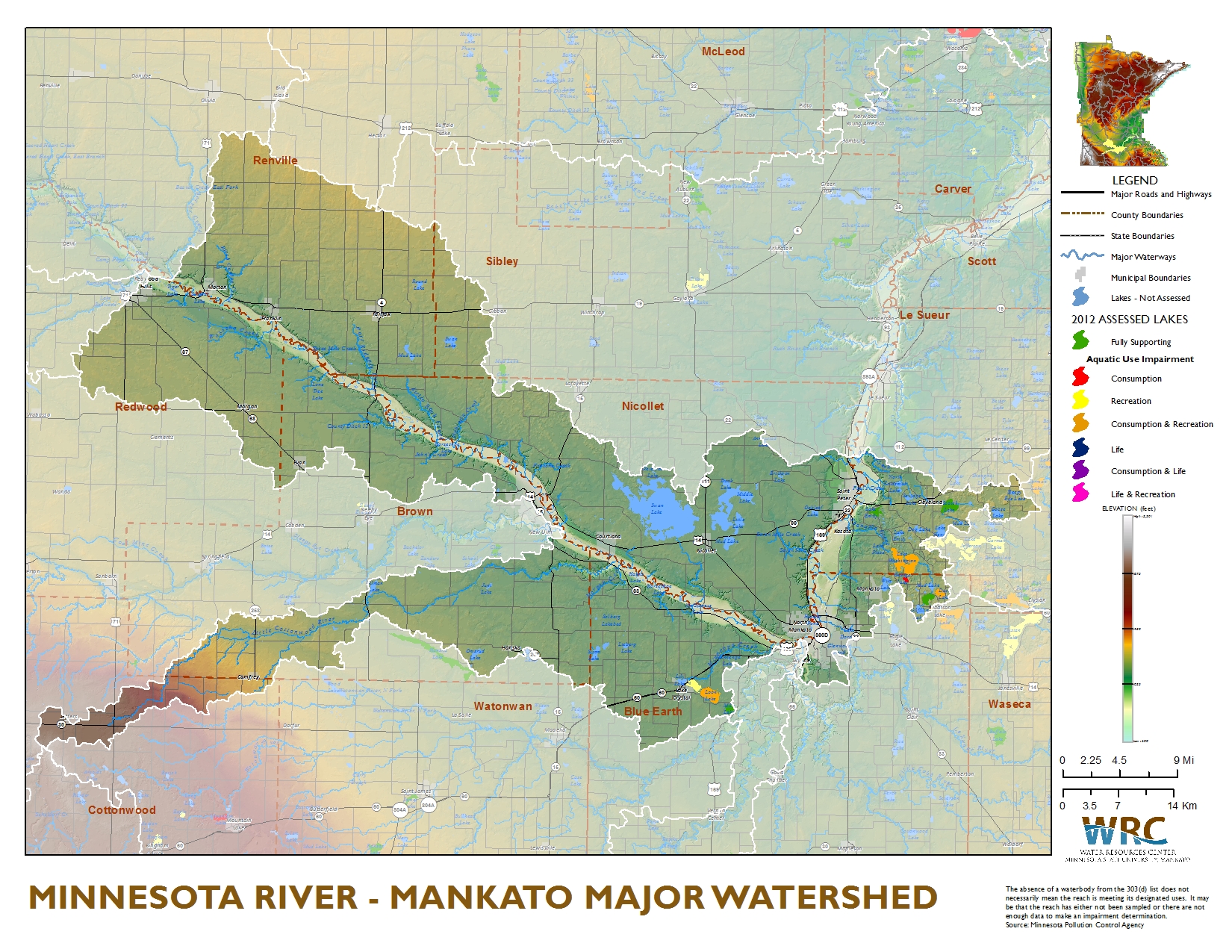 Blue Earth River  Minnesota Pollution Control Agency