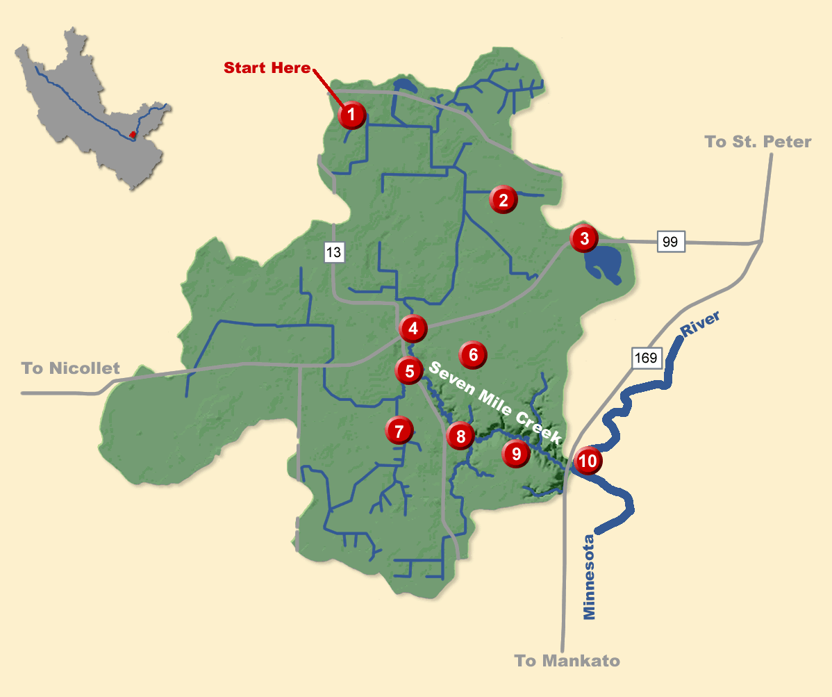 seven mile creek virtual tour map