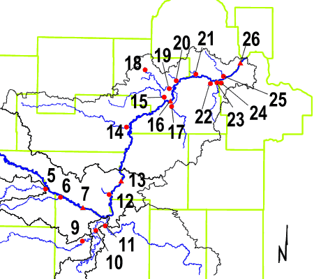 Detailed map - Lower Minnesota River Basin